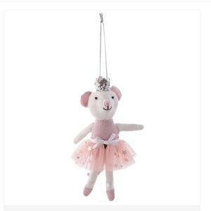 Ballerina Mouse Ornament - New